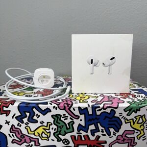 Apple AirPods‎ Pro EMPTY BOX ONLY  + Ear Tips, Charging Cable